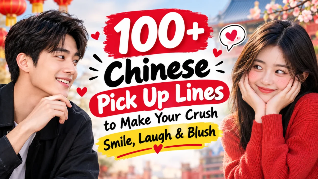 100+ Chinese pick up lines to make your crush smile, laugh, and blush